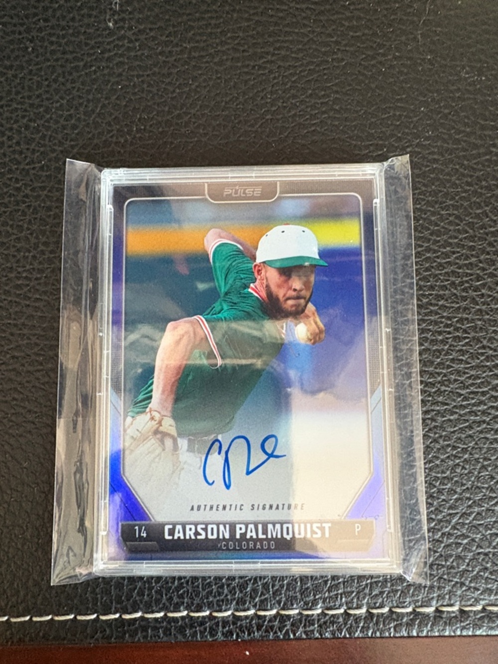 2024 Pulse Baseball Carson Palmquist Signed Baseball Card 46/50